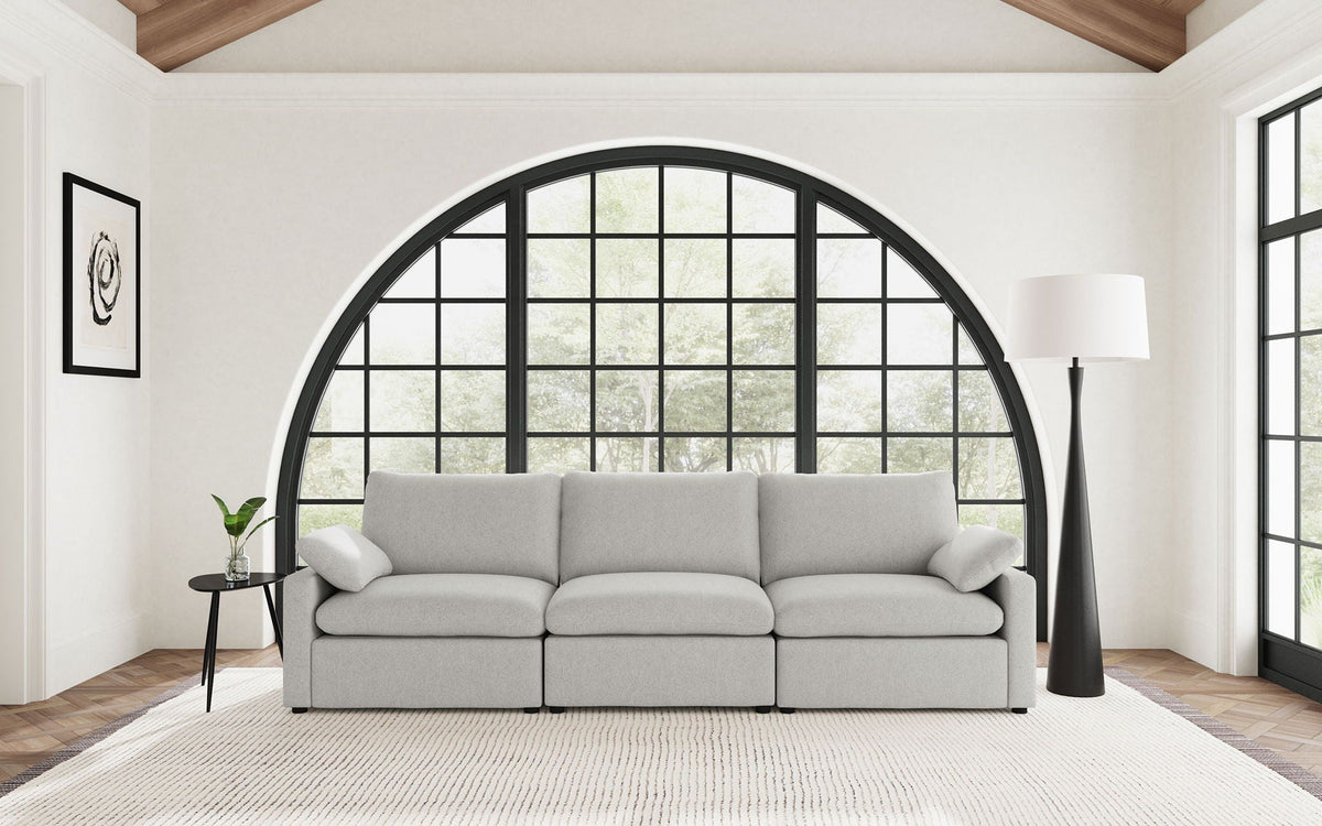 Unique Piece Furniture - Collins Modular Power Sofa Grey