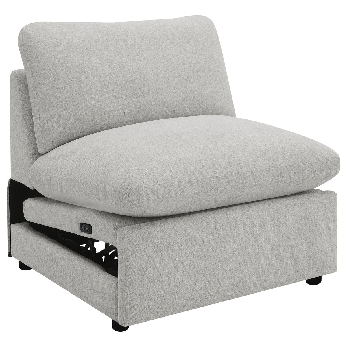 Unique Piece Furniture - Collins 5-piece Modular Power Reclining Sectional Grey