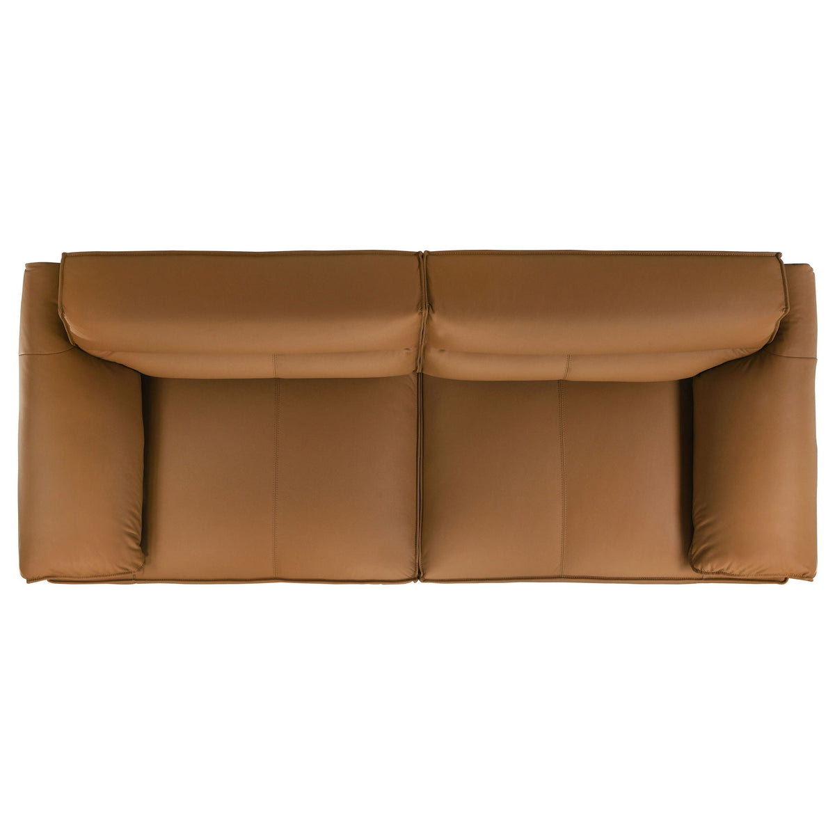 Unique Piece Furniture Buxton 2-piece Leather Upholstered Sofa Set Orange