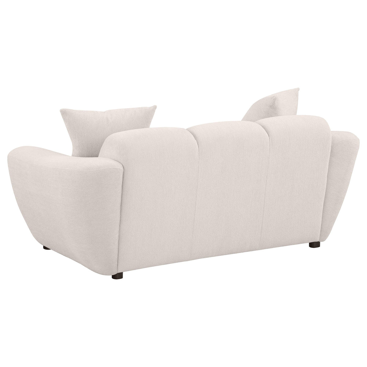 Unique Piece Furniture Destino Chenille Upholstered Splayed Arm Loveseat Greige