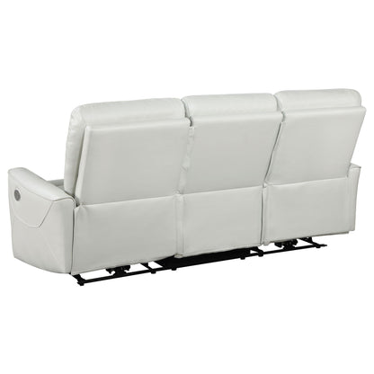 Unique Piece Furniture - Greenfield 2-piece Power Reclining Sofa Set Dove Grey