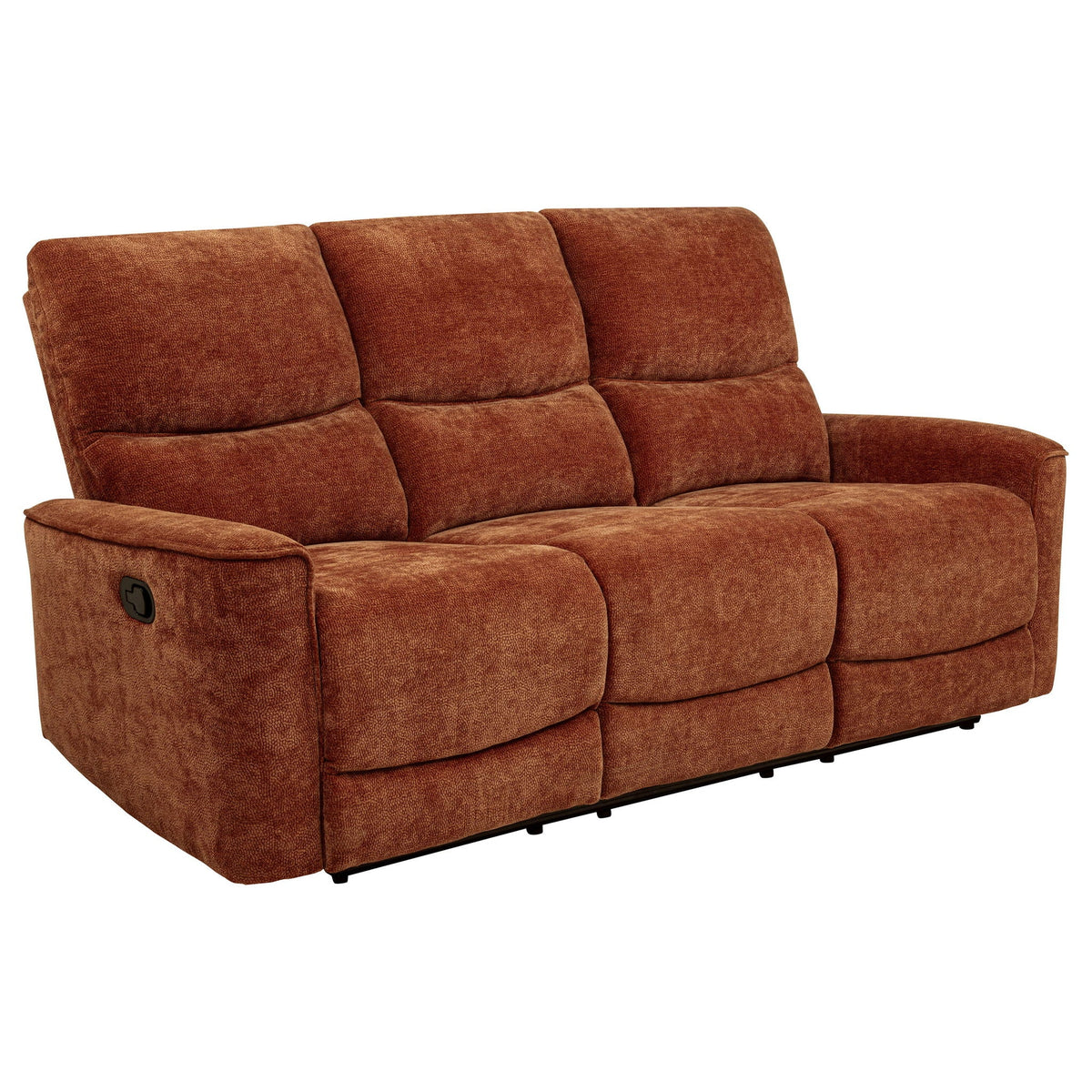 Unique Piece Furniture Navarro 3-piece Upholstered Reclining Sofa Set Orange