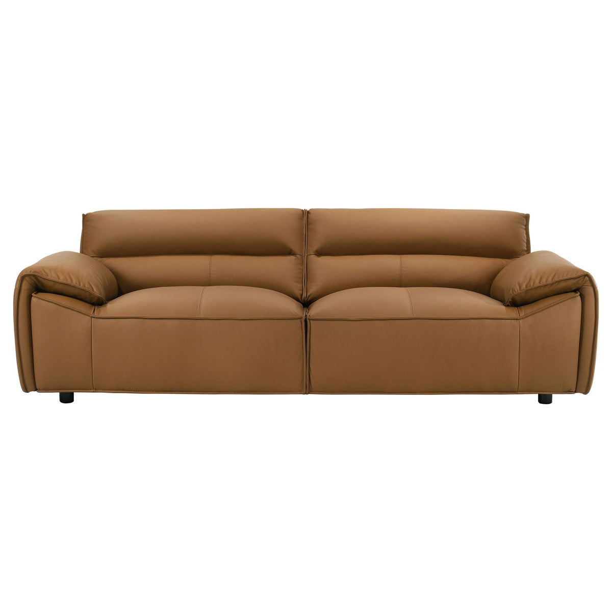 Unique Piece Furniture Buxton 2-piece Leather Upholstered Sofa Set Orange