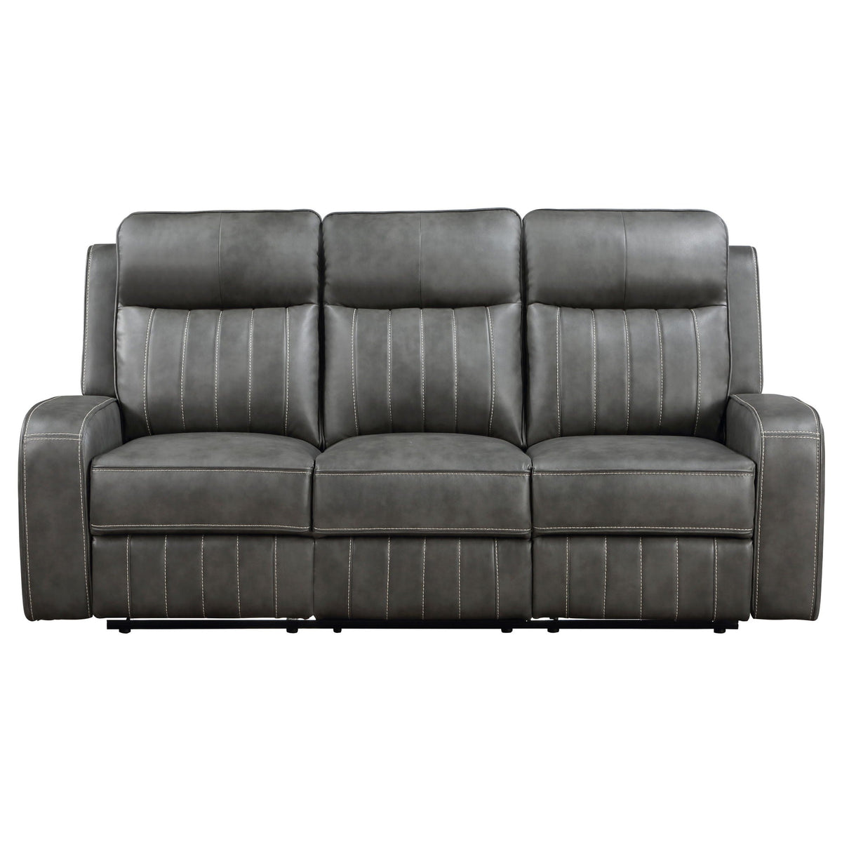 Unique Piece Furniture - Raelynn 2-piece Upholstered Reclining Sofa Set Grey