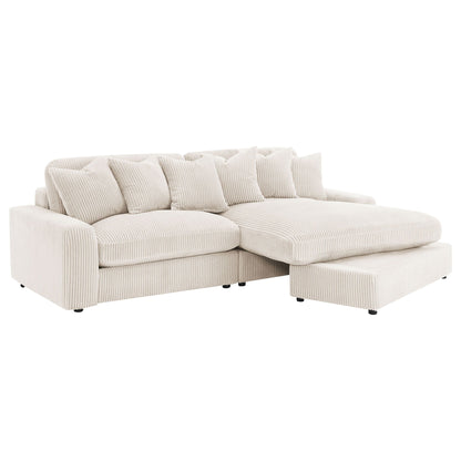 Unique Piece Furniture - Blaine Upholstered Reversible Chaise Sectional Sofa Sand