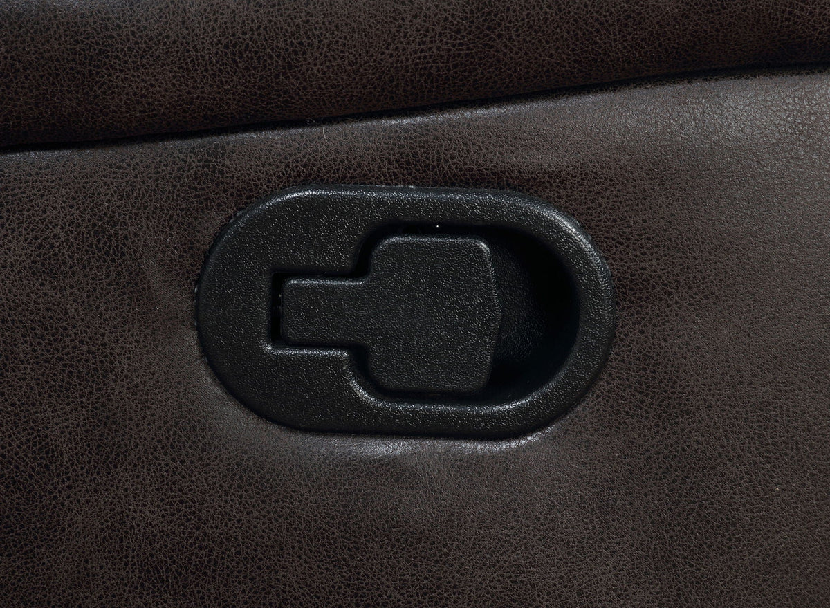 Unique Piece Furniture - Greer Upholstered Motion Reclining Loveseat Brown