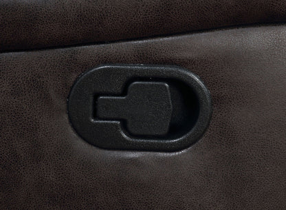 Unique Piece Furniture - Greer Upholstered Motion Reclining Loveseat Brown