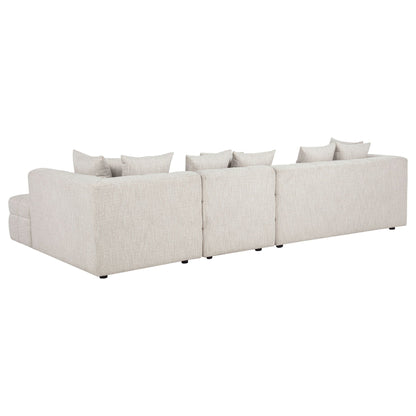Unique Piece Furniture Amara 4-Piece Upholstered Sectional Sofa