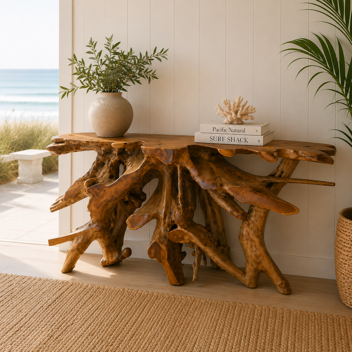 The Broward Design Center - Teak Console