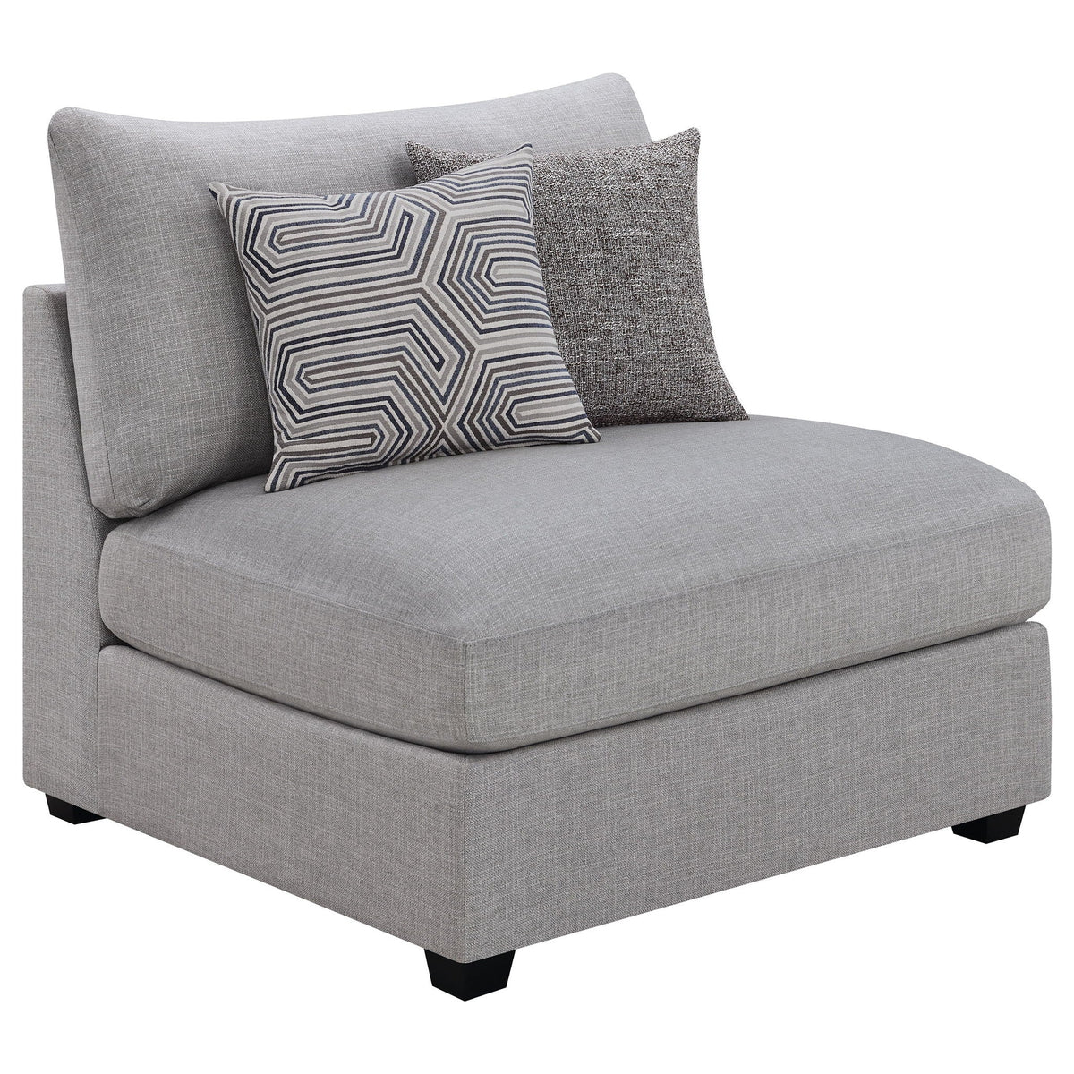 Unique Piece Furniture - Cambria 5-piece Upholstered Modular Sectional Sofa Grey