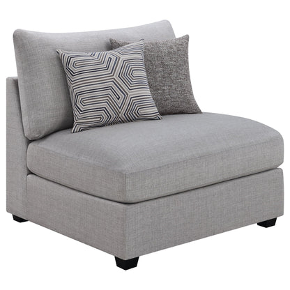 Unique Piece Furniture - Cambria 5-piece Upholstered Modular Sectional Sofa Grey